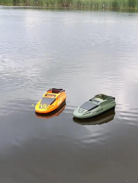 Скоростной кораблик для рыбалки Dr.Boat модель Vіbo Carp с цветным эхолотом Toslon TF520  VBSTF520 фото