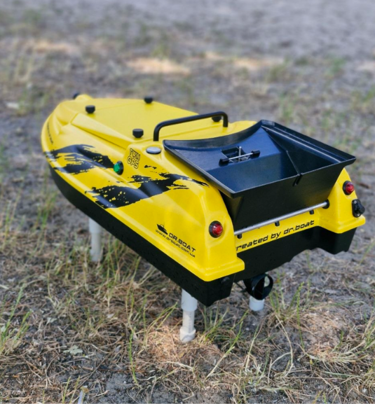 Скоростной кораблик с GPS автопилотом и глубиномером для завоза прикормки Dr.Boat Poseidon POSGPSG75-Y фото