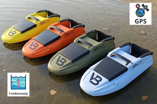 Скоростной кораблик для рыбалки Dr.Boat модель Vіbo Carp с GPS навигацией и глубиномером VBGGPS фото