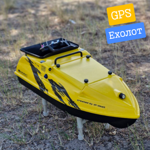 Кораблик для завозу прикормки Dr.Boat Poseidon. З кольоровим ехолотом Toslon TF520 та GPS автопілотом POSGPST75-Y фото