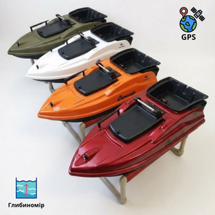 Скоростной кораблик с глубиномером и GPS навигацией для завоза прикормки Dr.Boat Varvar 83 см VRGPS83S фото