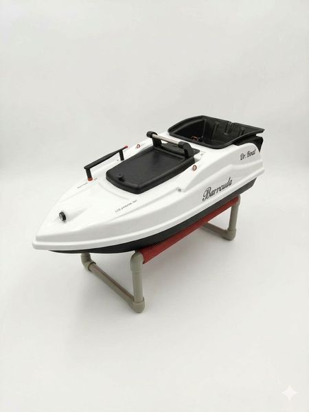 Скоростной кораблик с цветным эхолотом Toslon TF520 и GPS-навигацией для завоза прикормки Dr.Boat Varvar 83 см VRGPS83T фото