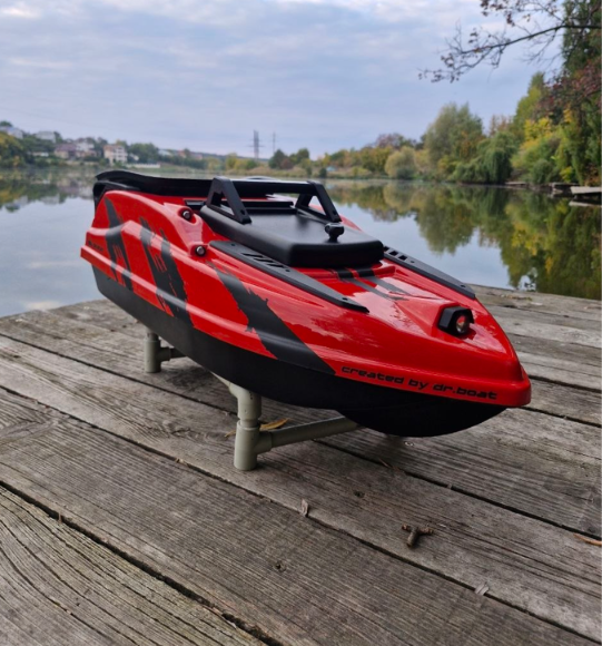 Скоростной кораблик с GPS автопилотом для завоза прикормки Dr.Boat Barracuda бункер ковш. BR83GPS фото