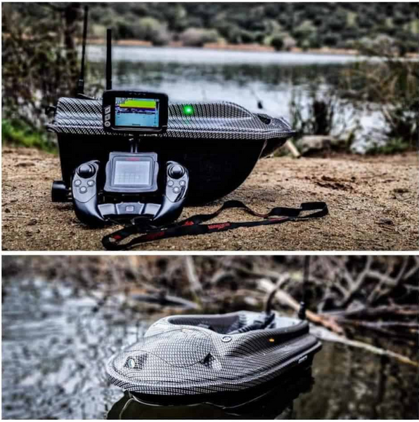 Карповий кораблик для завоза прикормки Boatman Actor PLUS PRO Carbon с GPS-автопилотом и цветным эхолотом RF100 СPROGPSRF100 фото